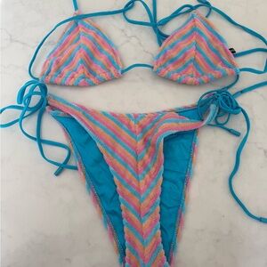 Triangl Swimwear Pastel Chevron Bikini